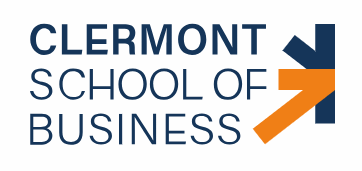 Folk&Curious : Logo de l'école de commerce Clermont School of Business, formation de la fondatrice.