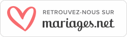Folk&Curious : Badge Mariages.net, lien vers notre profil de prestataire mariage.
