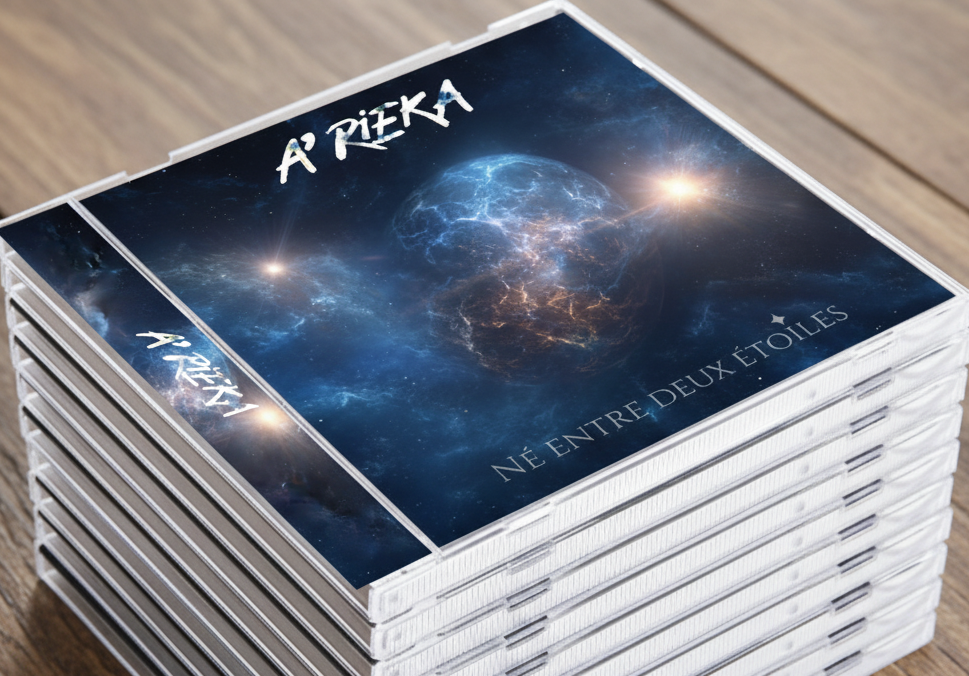 Pochette d'album créée par Folk&Curious pour A'Rieka